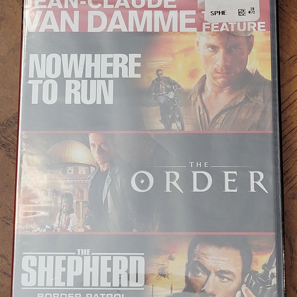 Jean-Claude Van Damme 3-Feature (Nowhere to Run, The Order, The Shepherd) DVD